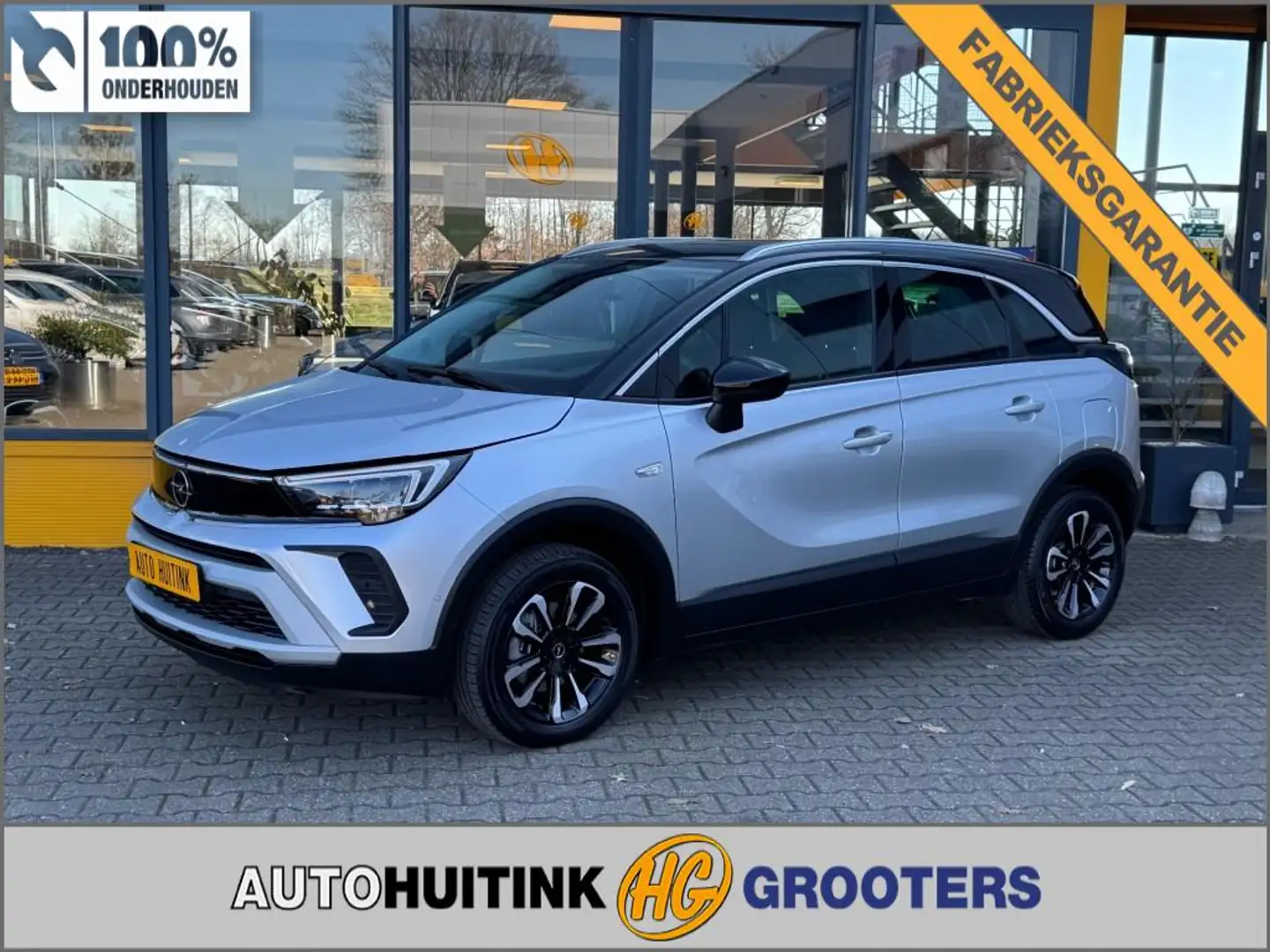 Opel Crossland 1.2 Turbo Elegance - panoramadak - camera - navi Zilver - 1