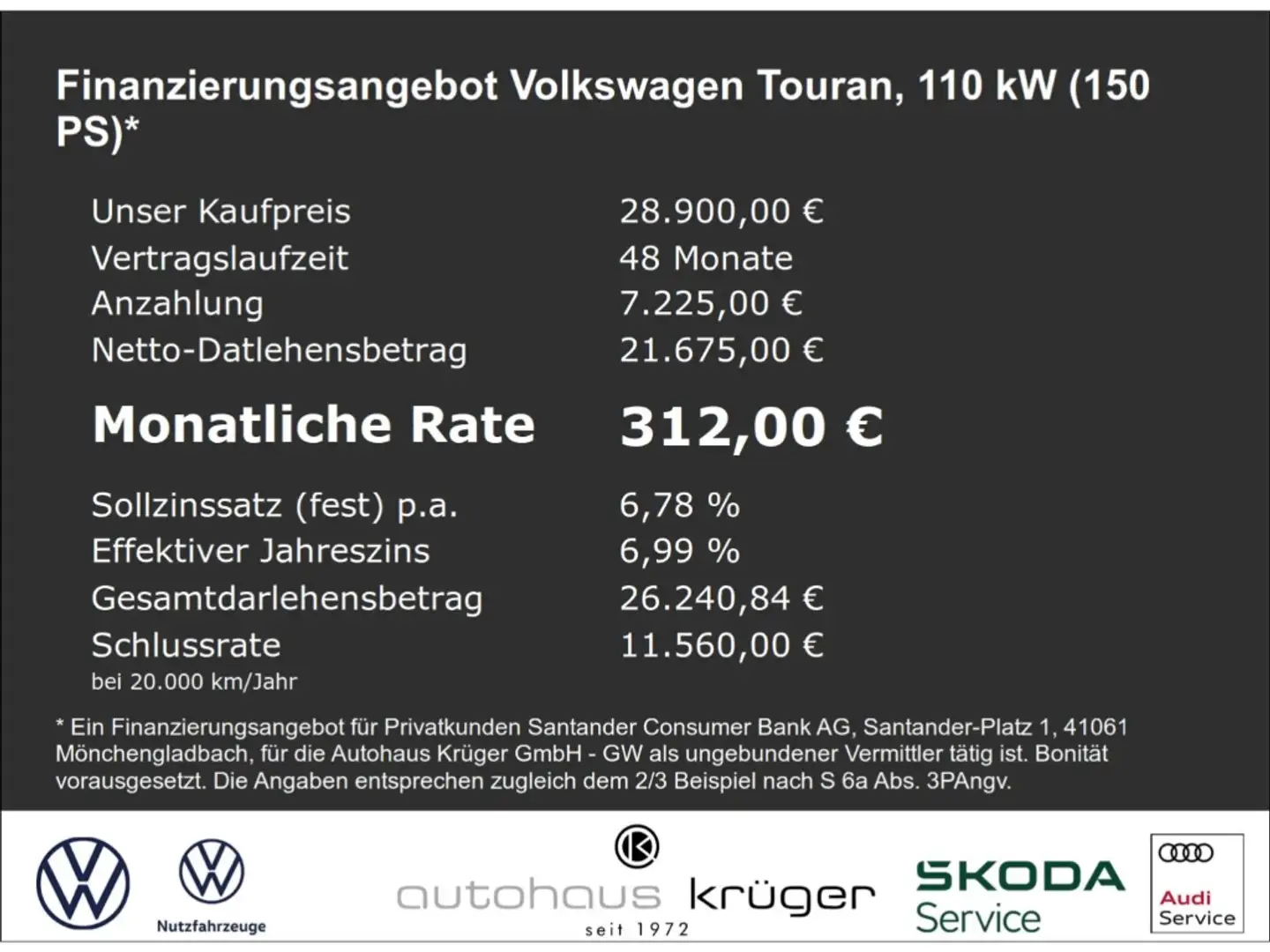 Volkswagen Touran 2.0 TDI DSG Comfortline AHK-klappbar Navi Digitale Blanc - 2
