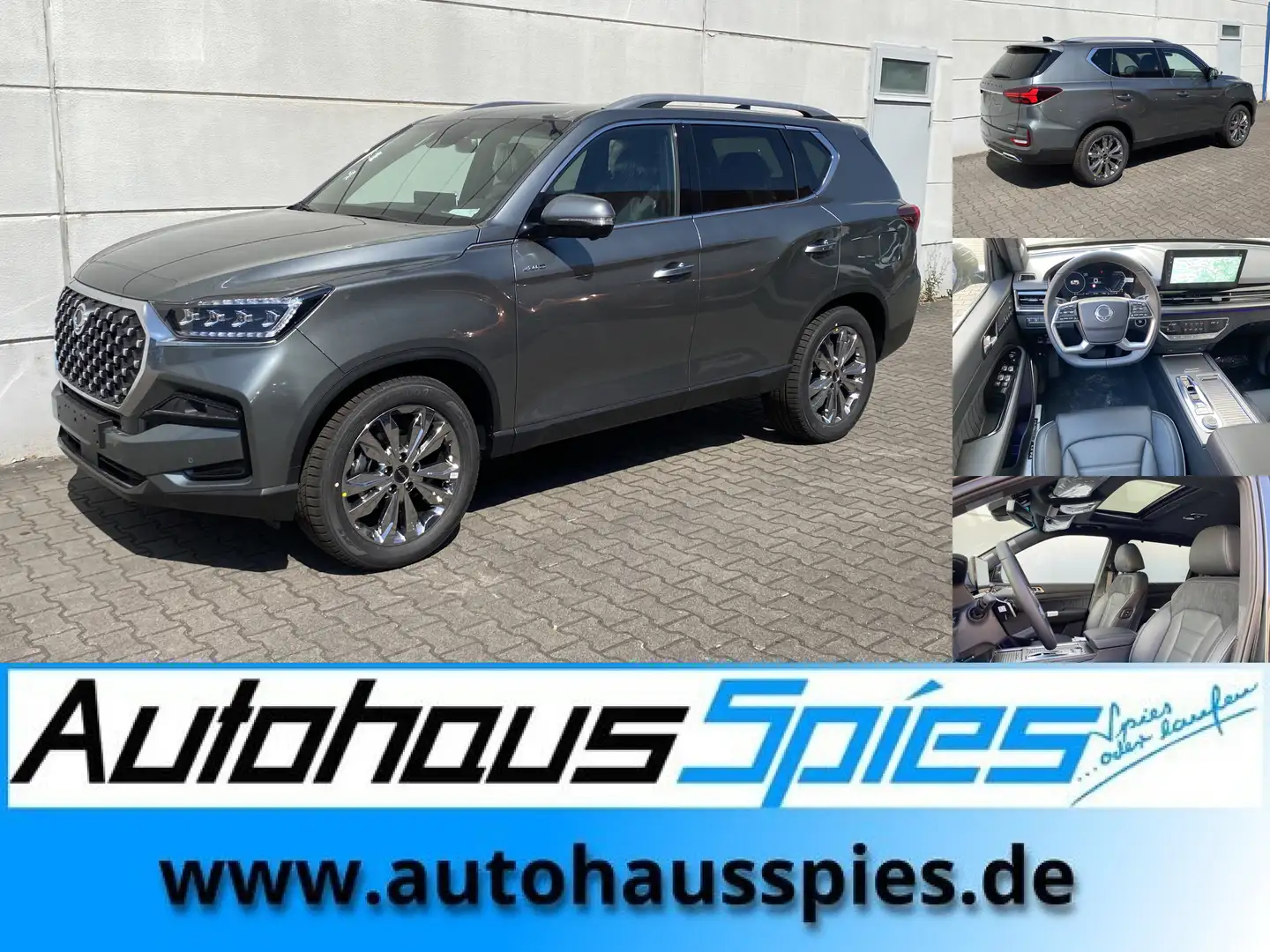 KGM Rexton 2,2 E-XDI 4WD 8AT MY25  Lux 3.5t AHL GSD ACC 360Ka Grey - 1