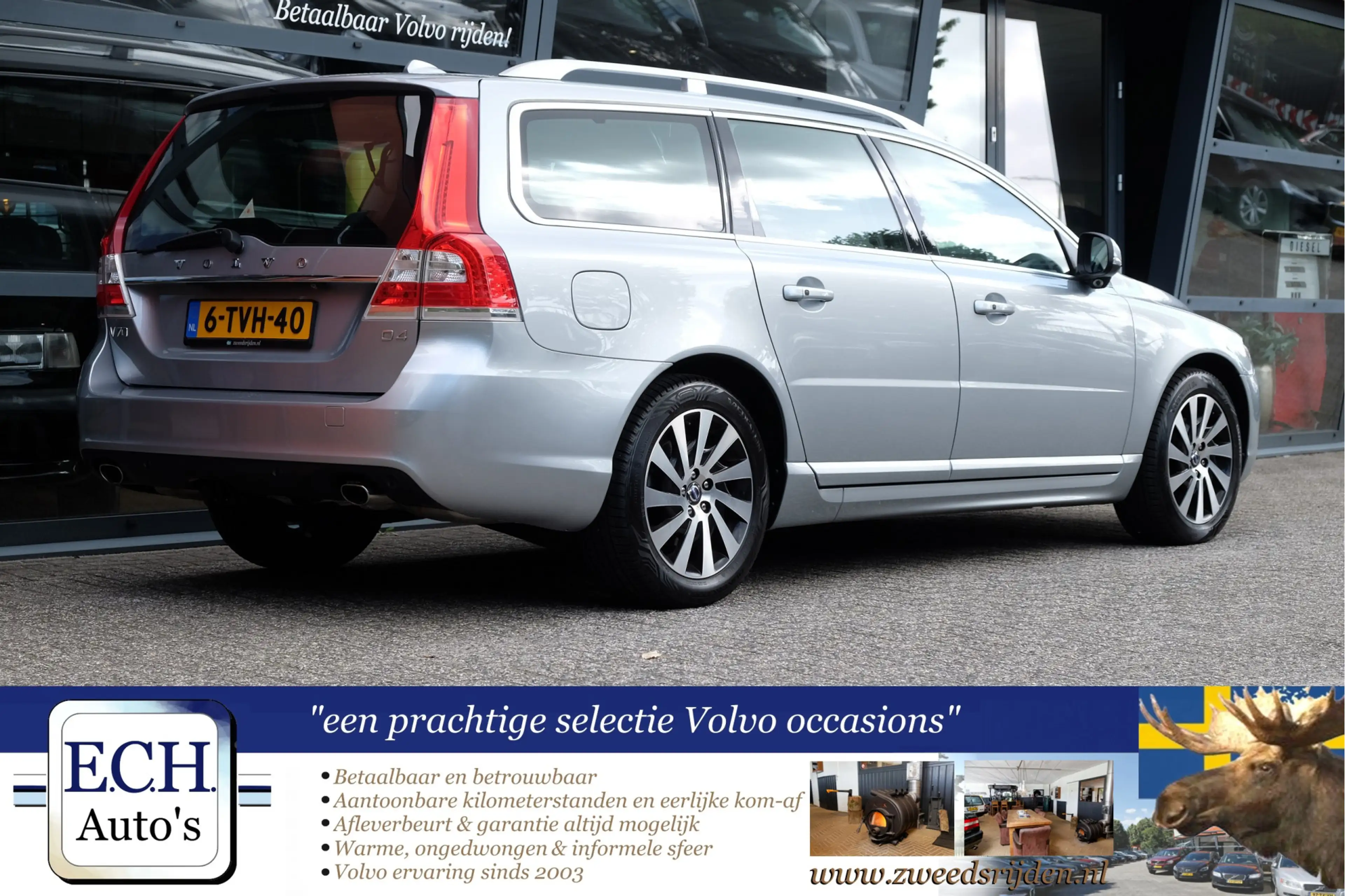 Volvo V70 2.0 D4 181 pk Nordic+ Schuifdak, Leer, Trekhaak, X — photo 3