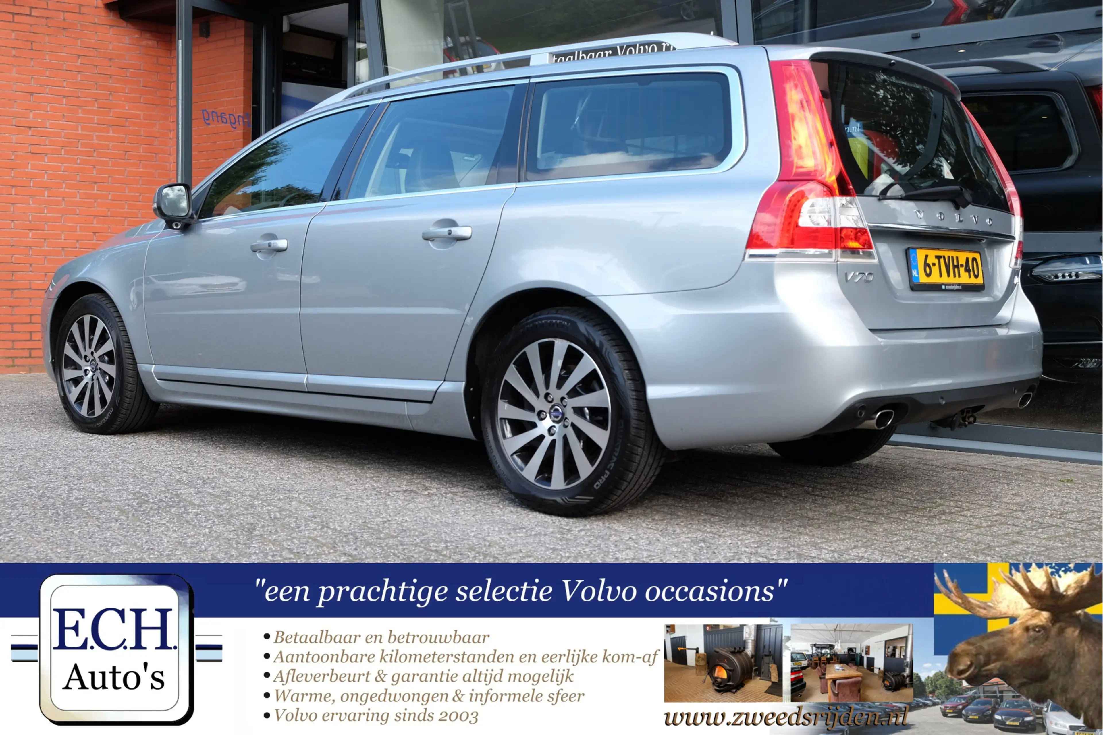 Volvo V70 2.0 D4 181 pk Nordic+ Schuifdak, Leer, Trekhaak, X — photo 4