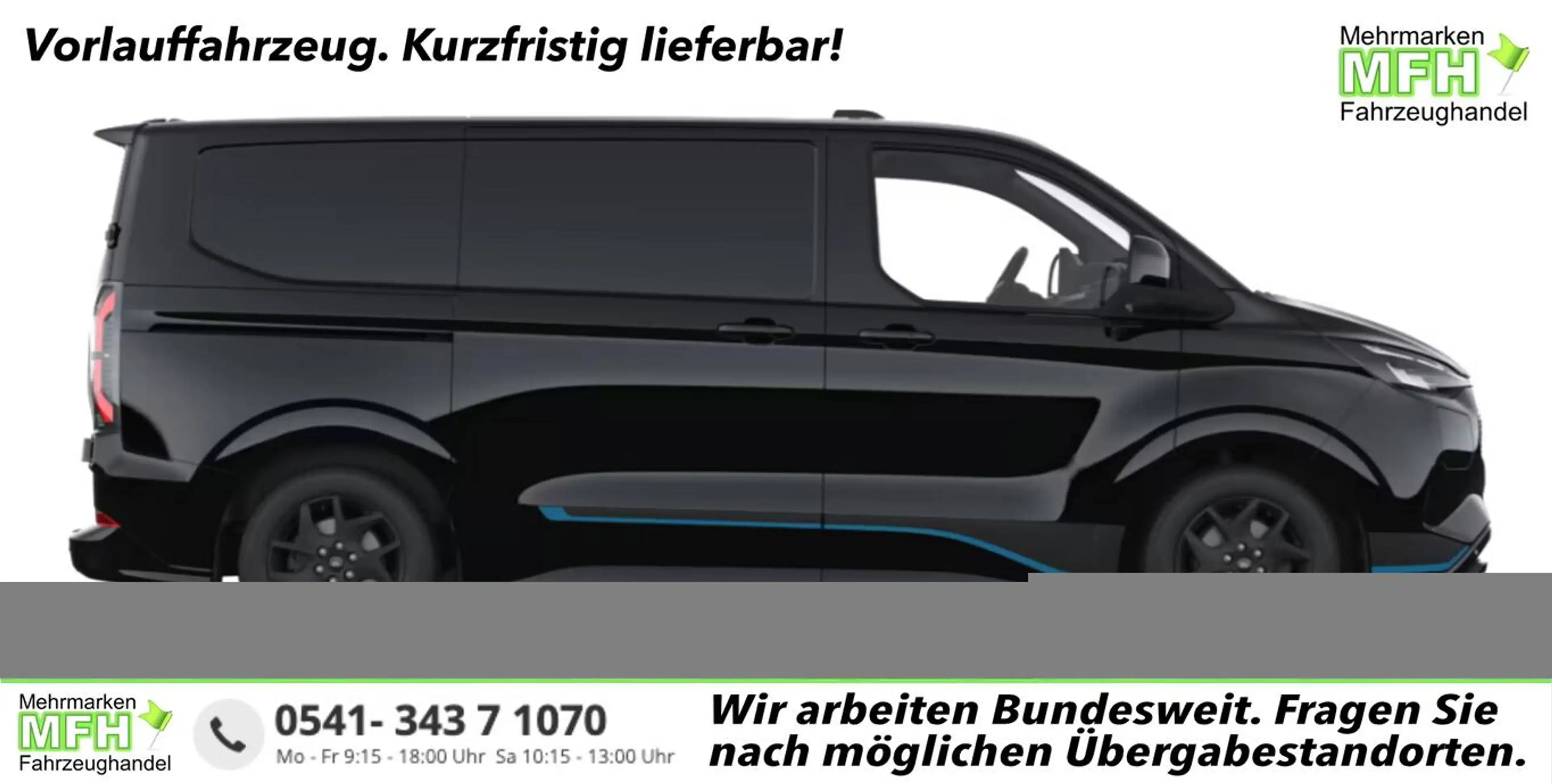 Ford E-Transit Custom Sport 71kWh L1 LED SHZ 3S 17Z 160 kW (21...