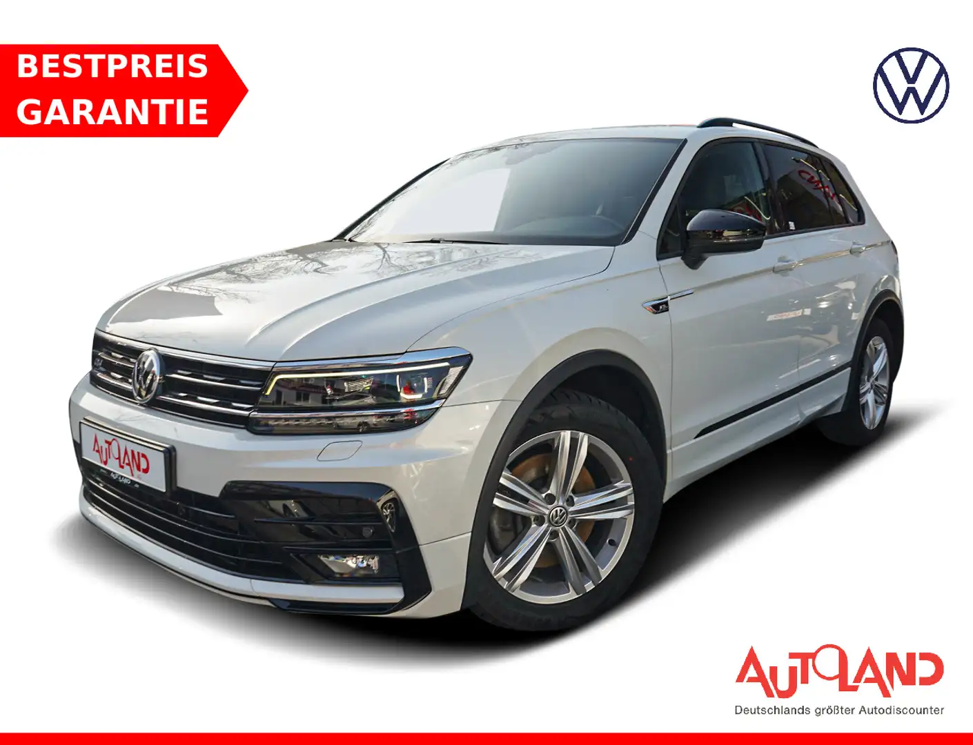 Volkswagen Tiguan 2.0 TDI R-line 4Motion LED Navi ACC DAB Weiß - 1