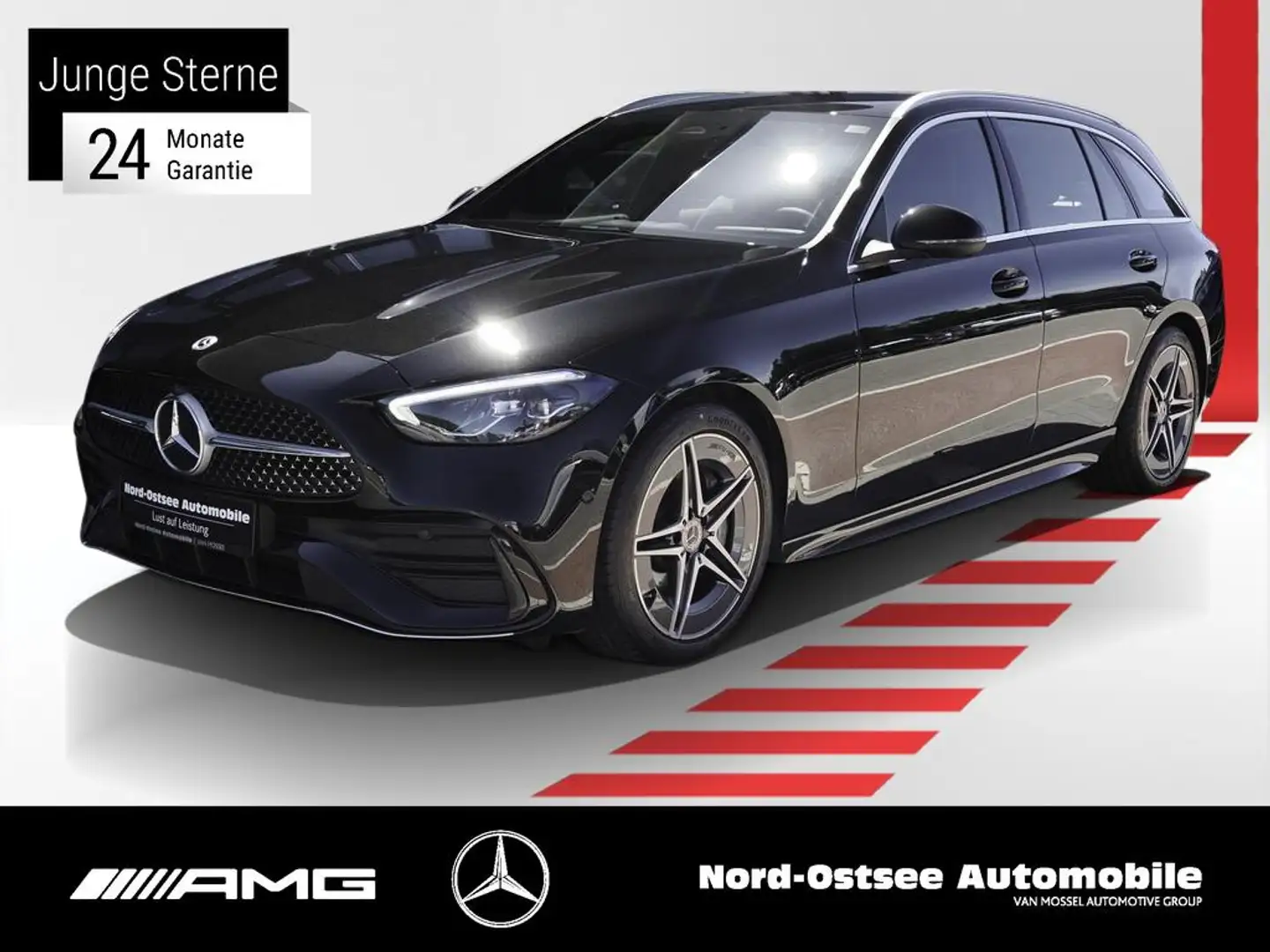 Mercedes-Benz C 300 d T AMG KEYLESS DISTRO 360°GUARD SZH MBUX Negro - 1