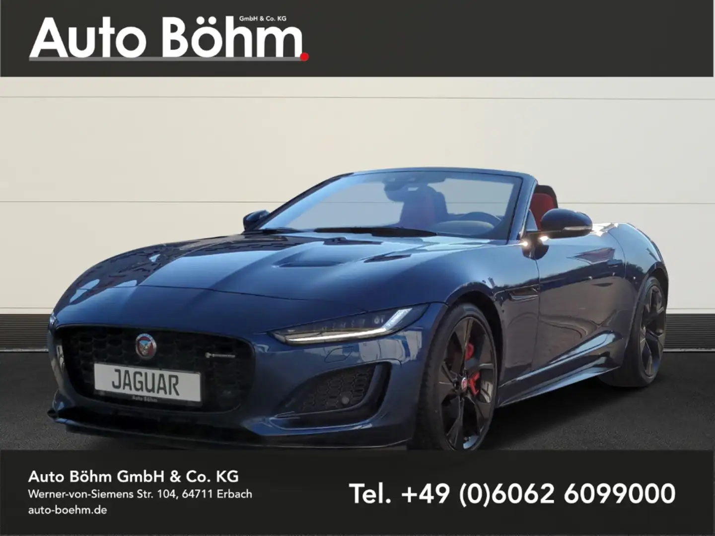 Jaguar F-Type Cabrio R-Dynamic AWD P450+Perf.Sitze+Keyless Blau - 1