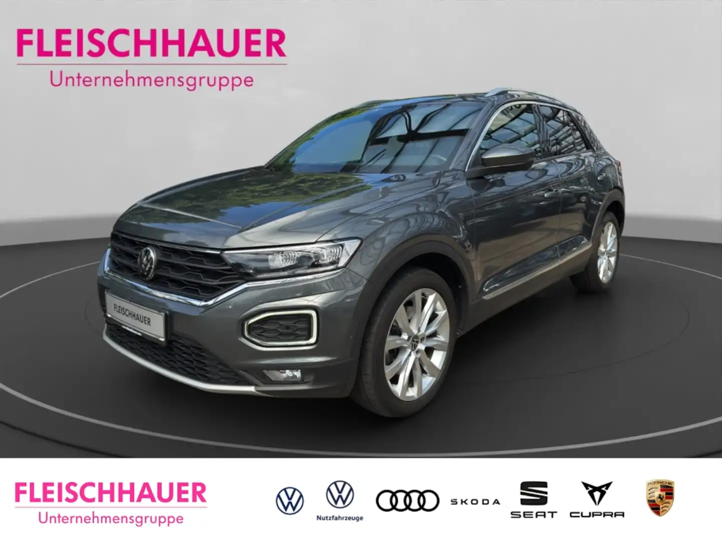 Volkswagen T-Roc 4Motion Sport 2.0 TDI DSG AHK Pano Navi Digitales Grijs - 1