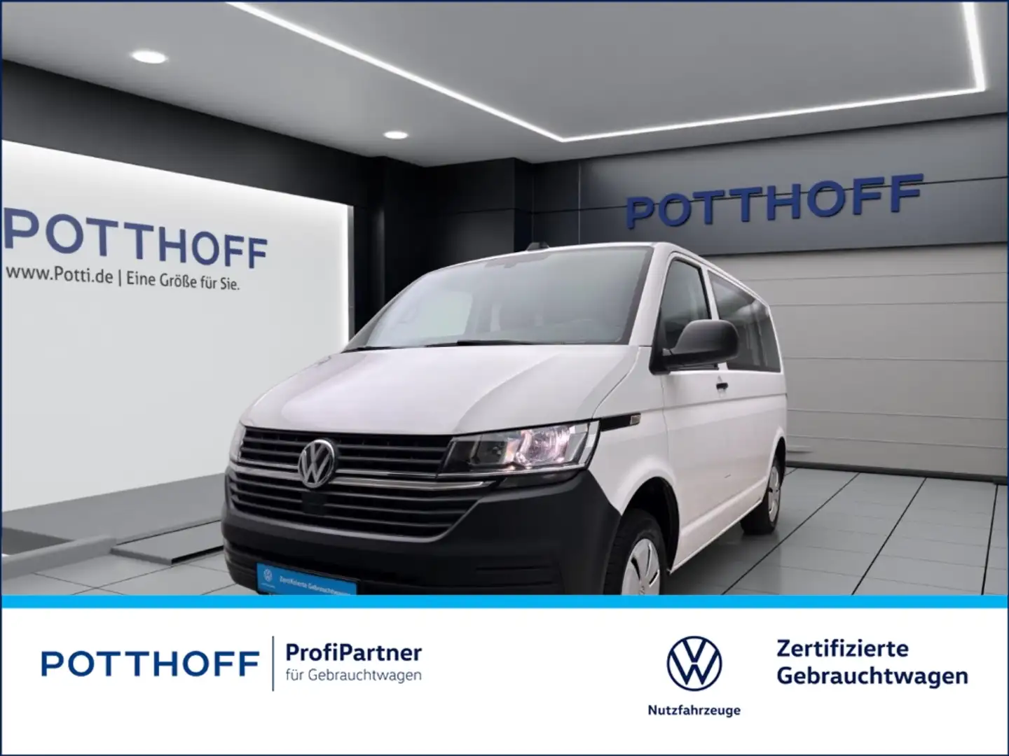 Volkswagen T6.1 Transporter Kombi 2.0 TDI 9-SITZER NAVI KLIMA Weiß - 1