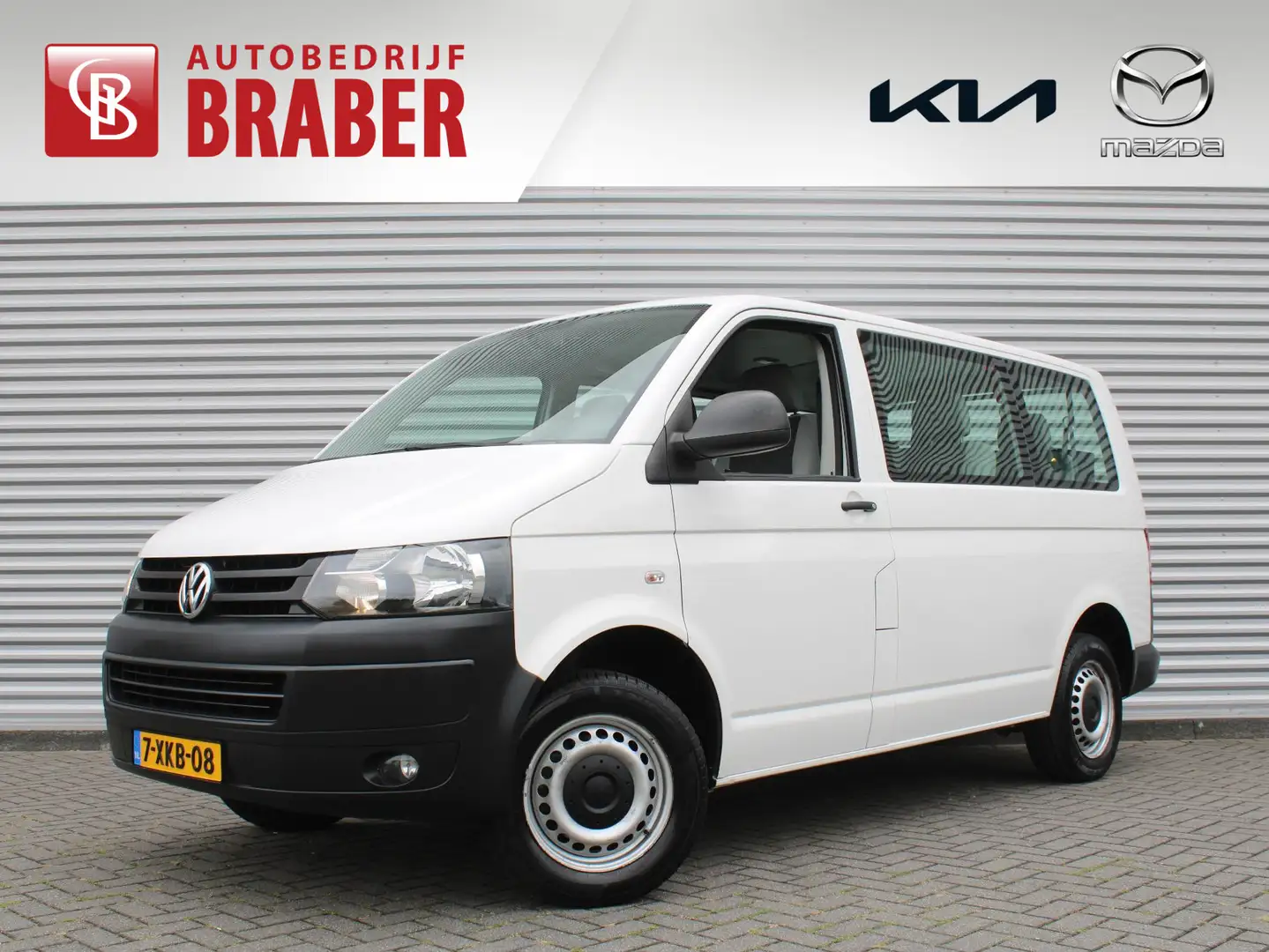 Volkswagen T5 Transporter 2.0 | Incl. BTW | 9 Persoons | Airco | Nieuwe APK Wit - 1