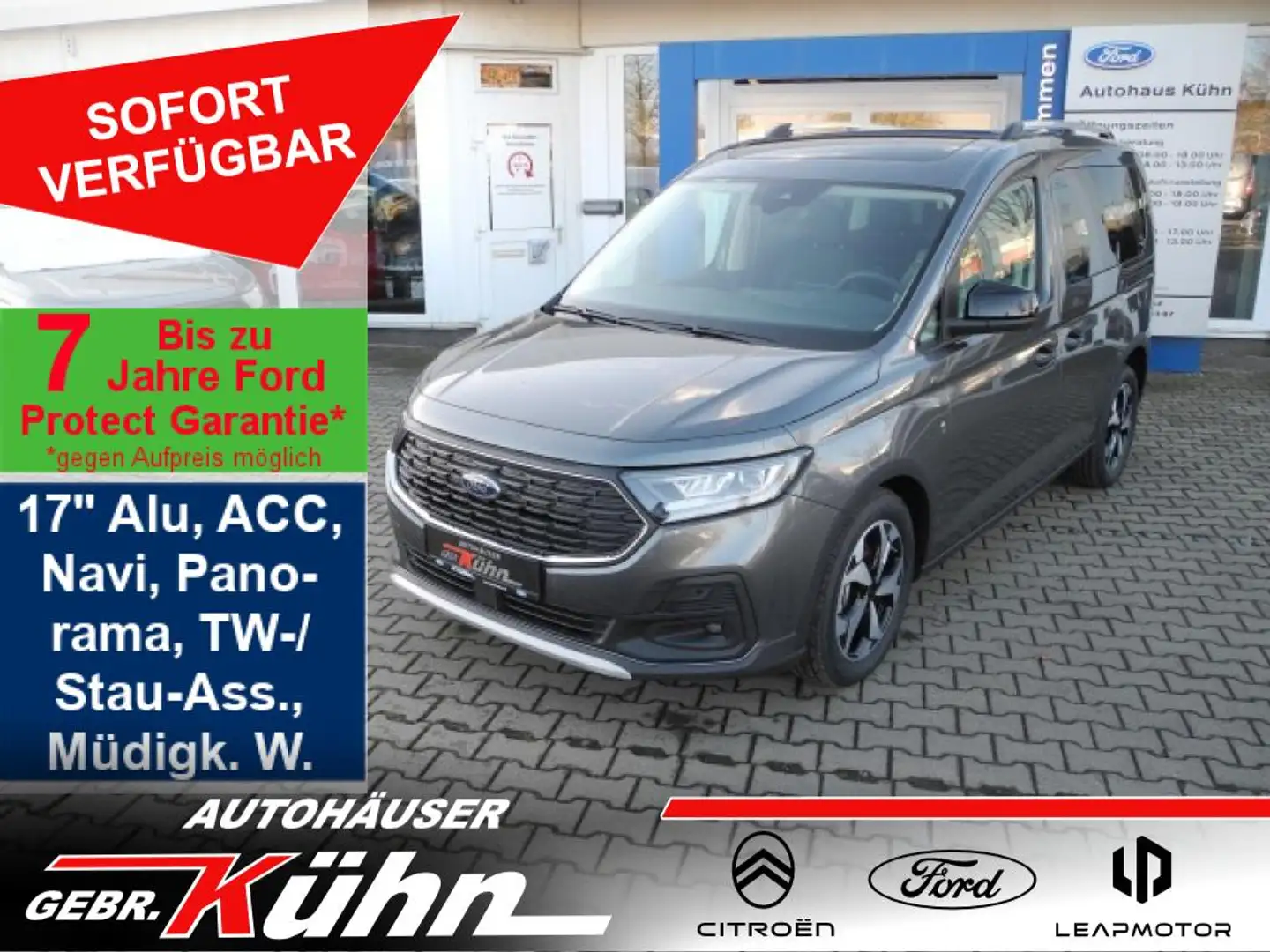 Ford Tourneo Connect 2.0 EcoBlue Aut. ACTIVE - Sitzh., LED, Navi, Alu Grau - 1