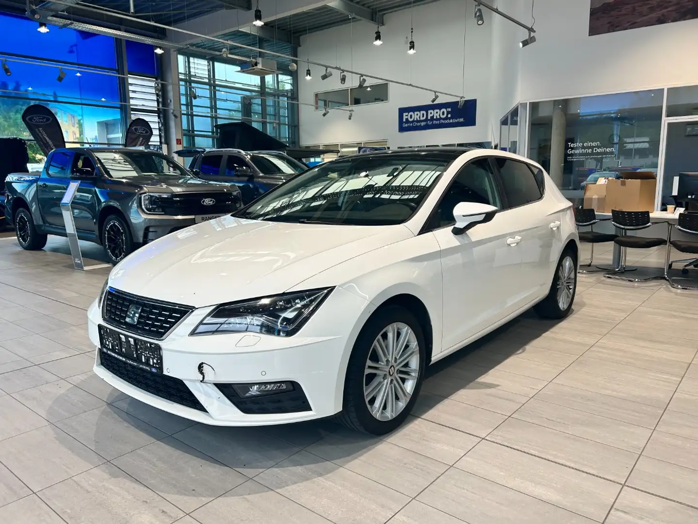 SEAT Leon 1.4 TSI Xcellence LED Navi SHZ SD KlimaA PDC Bianco - 2
