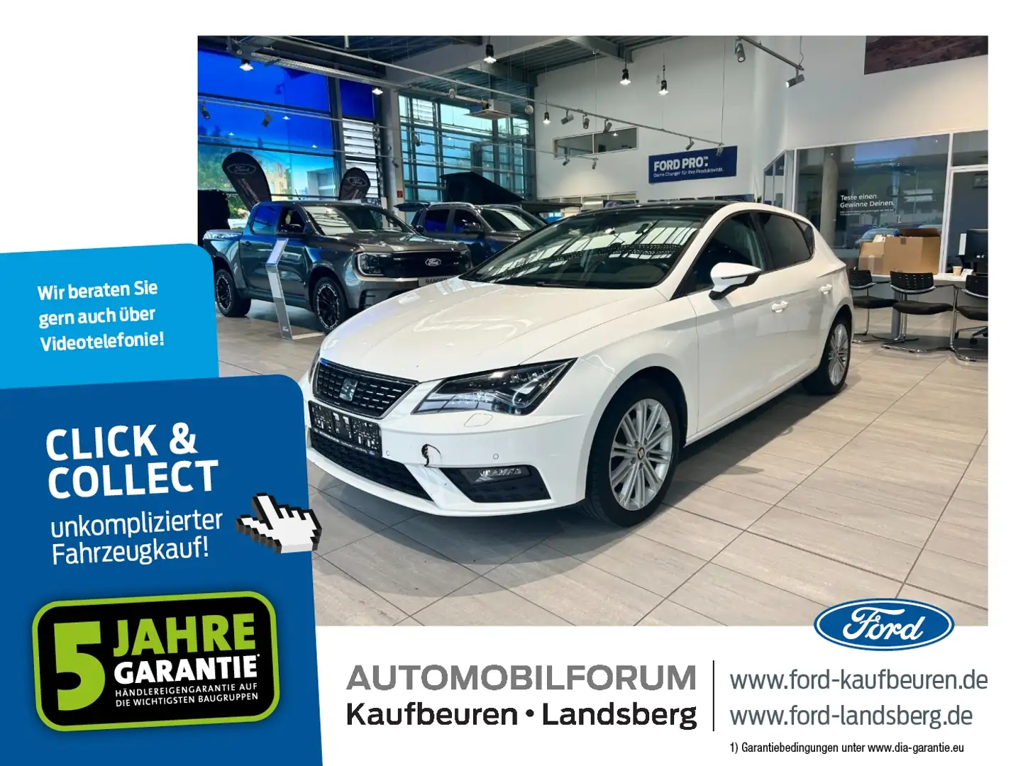 SEAT Leon 1.4 TSI Xcellence LED Navi SHZ SD KlimaA PDC Bianco - 1
