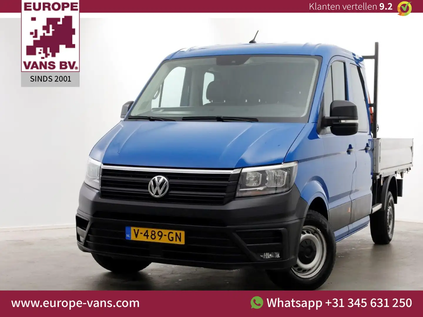 Volkswagen Crafter 35 2.0 TDI 140pk D.C. Highline Open laadbak 07-201 Blauw - 1