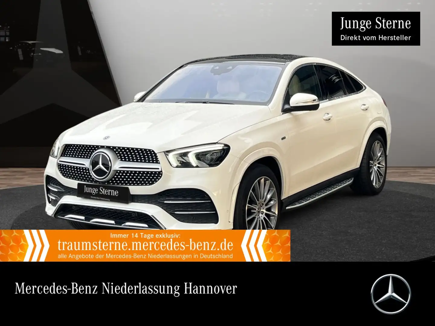 Mercedes-Benz GLE 350 de Coupé 4M AMG+EXCLUSIVE+PANO+360+AHK+9G Weiß - 1