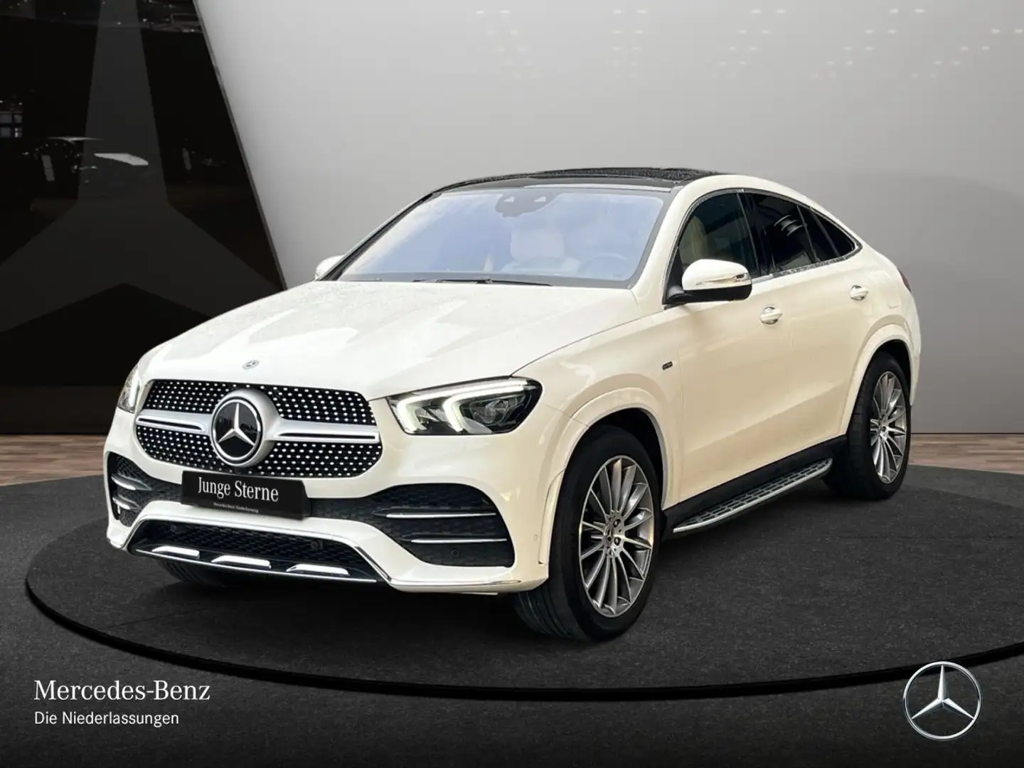 Mercedes-Benz GLE 350 de Coupé 4M AMG+EXCLUSIVE+PANO+360+AHK+9G Weiß - 2
