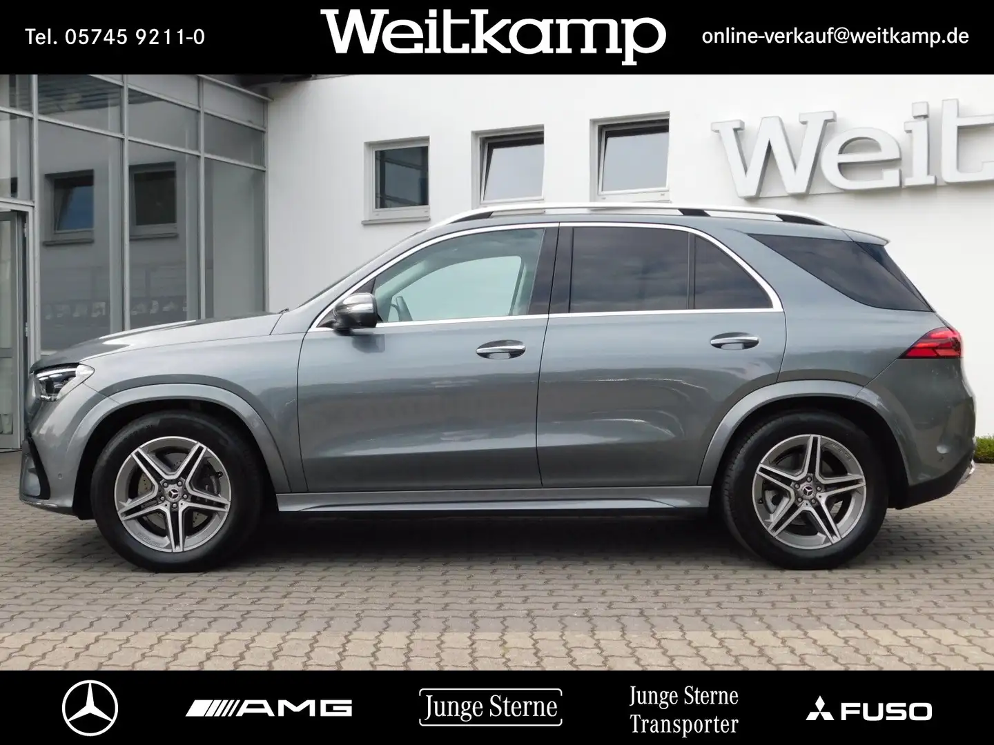 Mercedes-Benz GLE 300 GLE 300 d 4M AMG+Panorama+AHK+360°+Standh.+Airm. Grau - 2