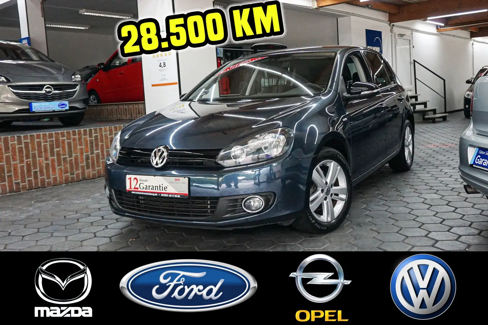 Volkswagen Golf VI Match 1.Hand Tüv Neu Allwetterreifen Bleu - 1
