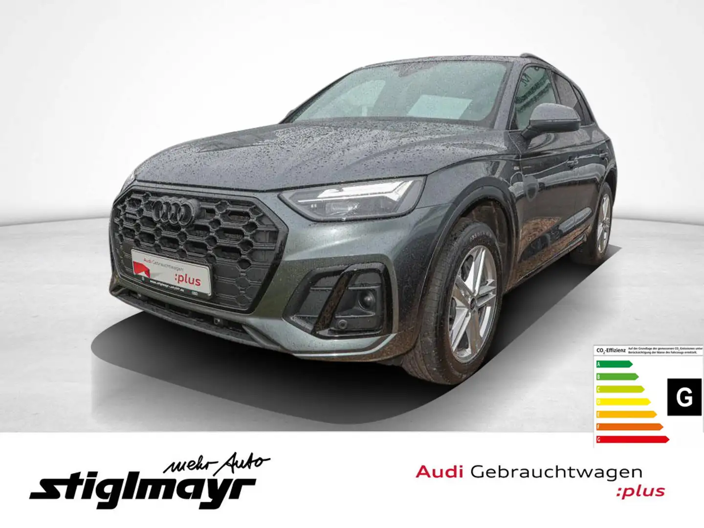 Audi Q5 S-line 50 TDI quattro ACC+LED+NAVI+PANO Gris - 1