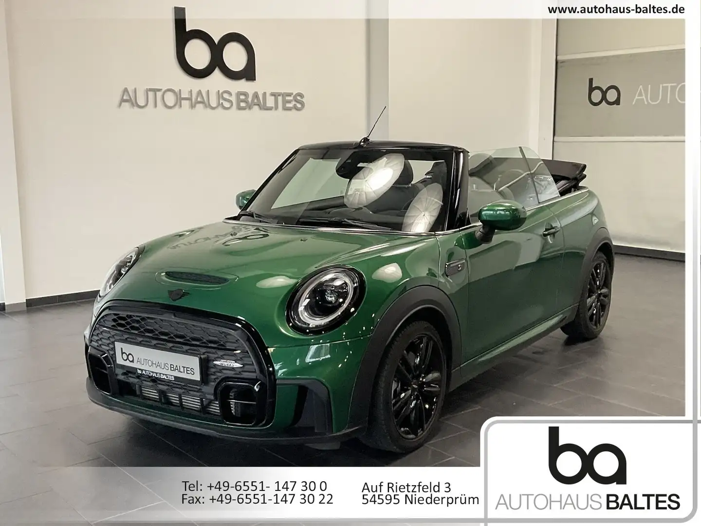 MINI Cooper S Cabrio Cooper S Cabrio JCW Trim LED/Navi/Kam/Driv/SH Grün - 1