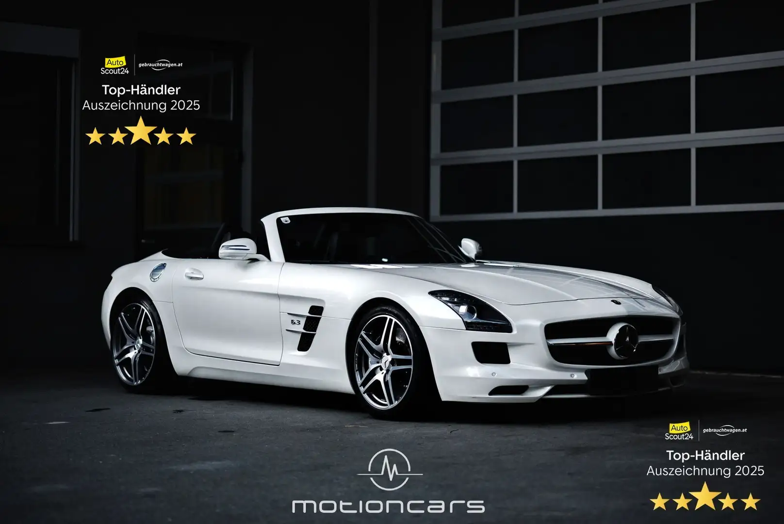 Mercedes-Benz SLS AMG Roadster Aut. Cabrio EXP € 189.980,- Weiß - 1