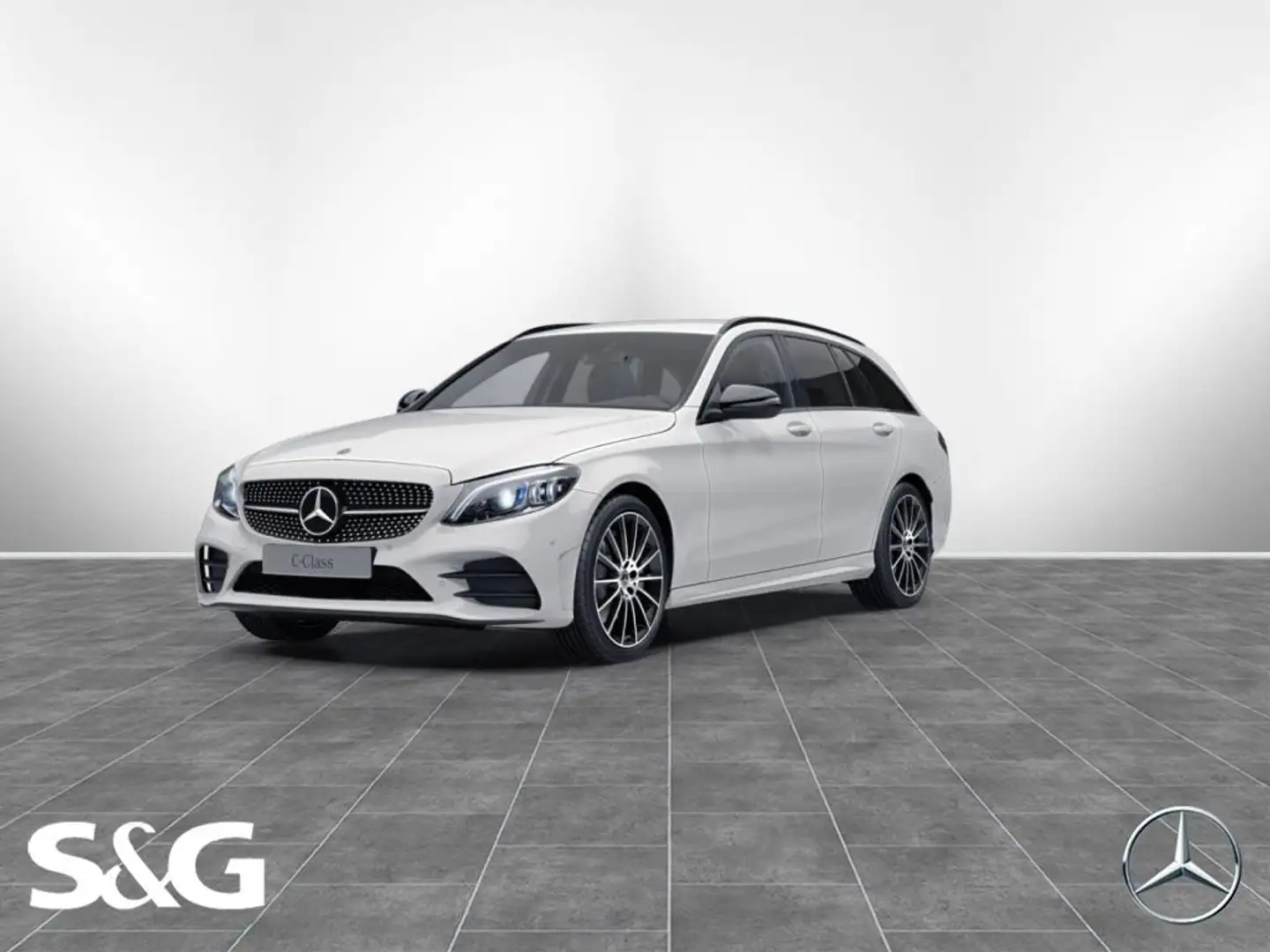 Mercedes-Benz C 400 4M T Night+RüKam+Totwink+Comand+M-LED+19 Wit - 1