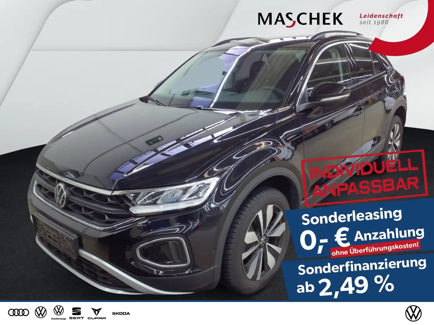 Volkswagen T-Roc Goal 1.0 TSI Navi PDC ACC LaneAssist ACC Schwarz - 1