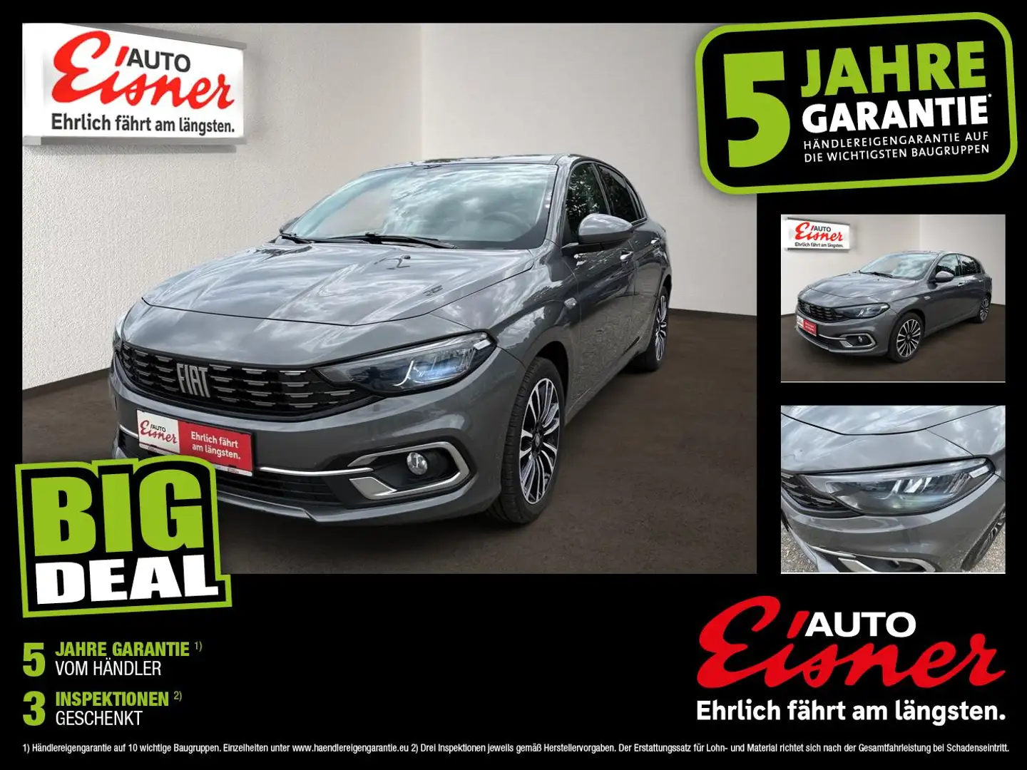 Fiat Tipo 5-Türer FireFly Turbo 100 Life Top Preis ! Grau - 1