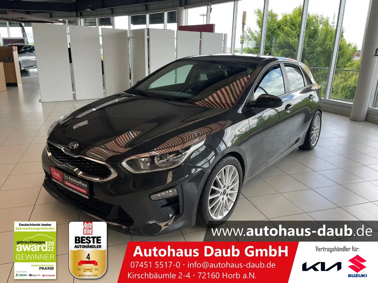 Kia Ceed / cee'd Ceed 1.4 Edition 7 Limited+Alu+Klima+Apple+APS++ Gris - 2