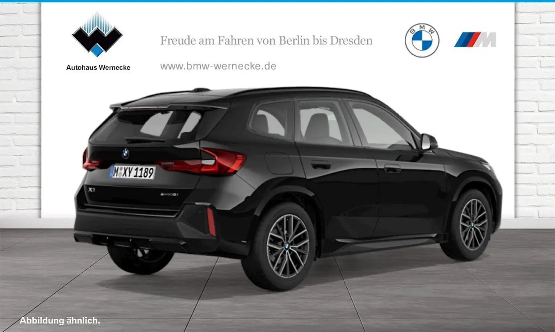 BMW X1 sDrive18i SAV M Sportpaket DAB LED Shz Noir - 2