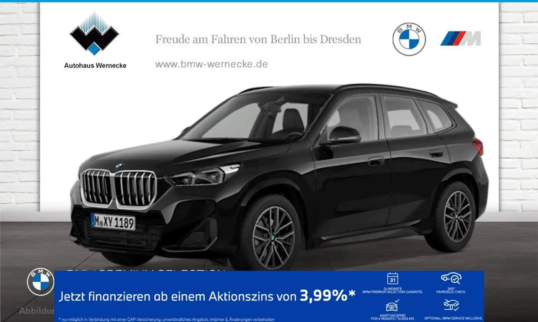 BMW X1 sDrive18i SAV M Sportpaket DAB LED Shz Noir - 1