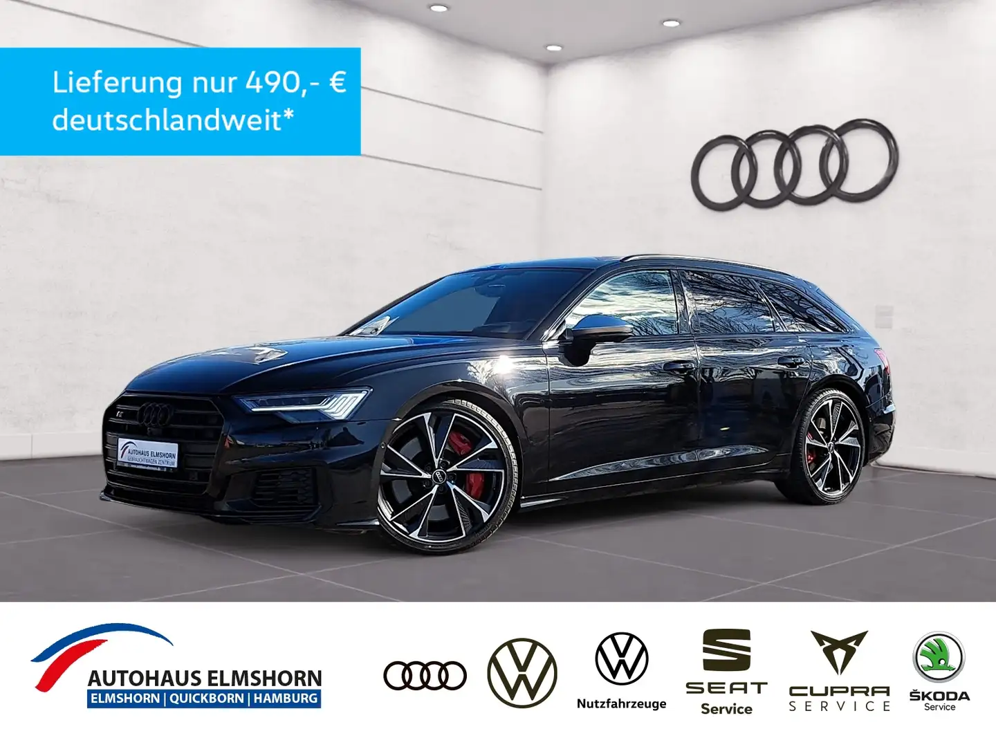 Audi S6 Avant TDI quattro tiptronic PANO STANDHEIZ AHK MA Чорний - 1