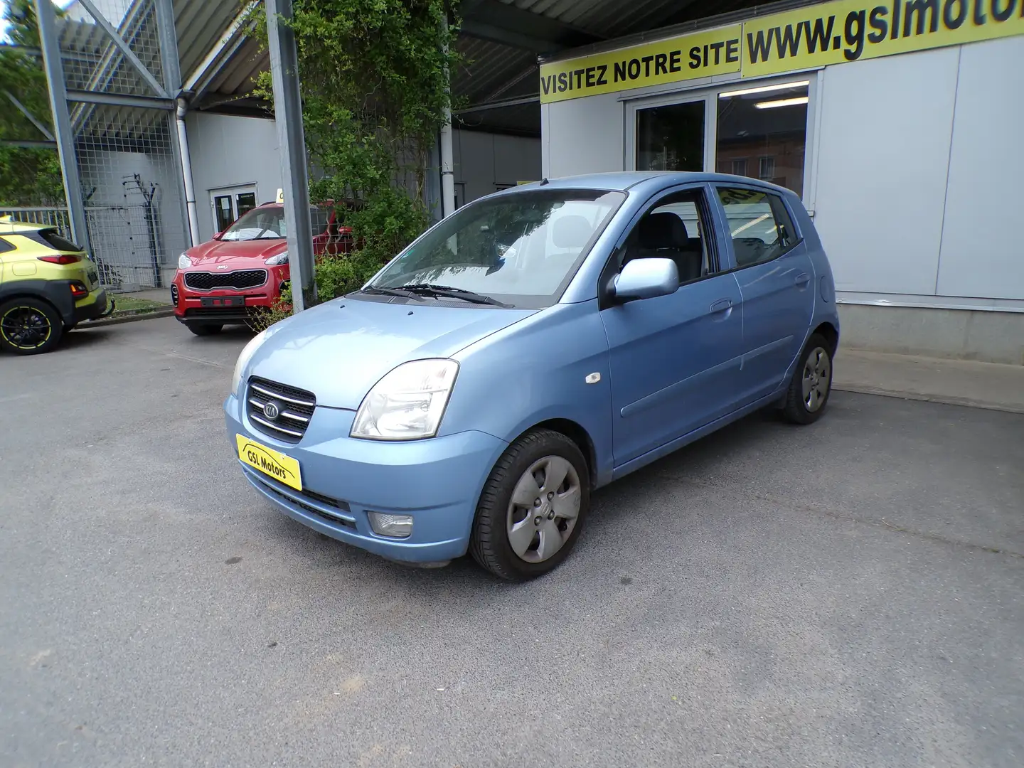 Kia Picanto 1.0i 60cv MP3 bleu09/07 2000€ CT ok Airco Radio Kék - 1