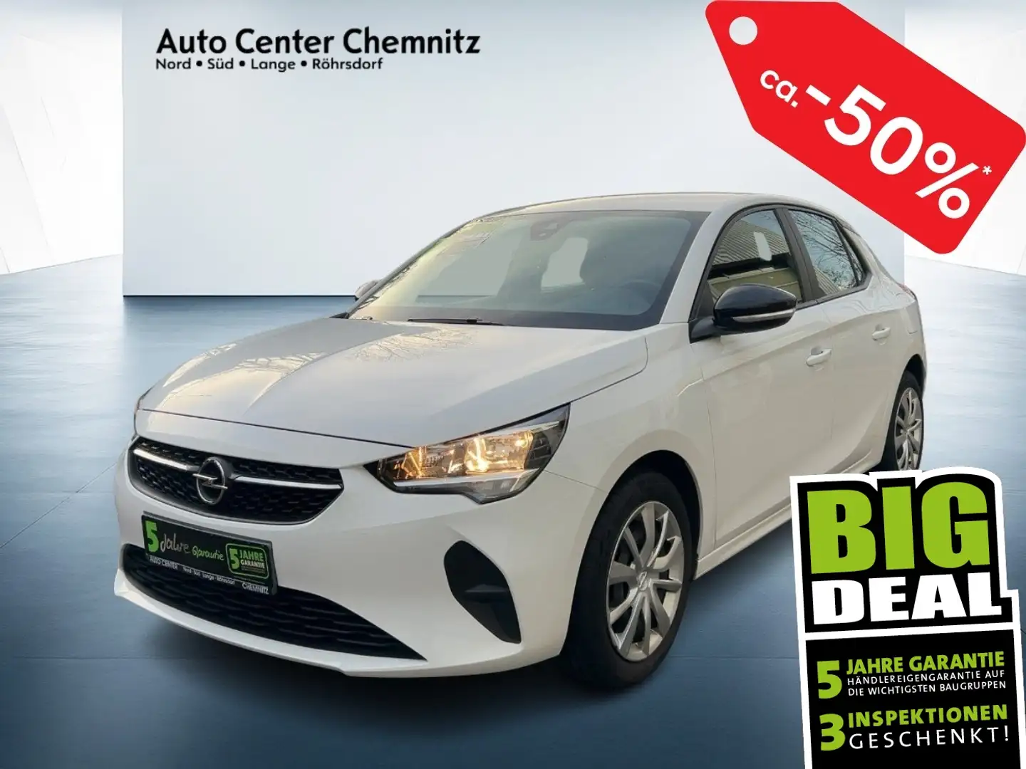 Opel Corsa F 1.5 Diesel Edition MultimediaNavi/Klima Wit - 1