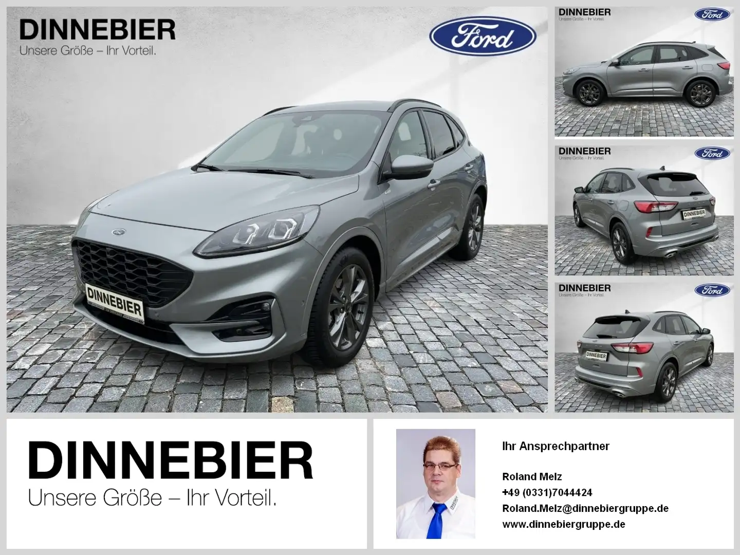 Ford Kuga ST-Line X LED+AHK+Glasdach+Kamera+SHZ Argent - 1