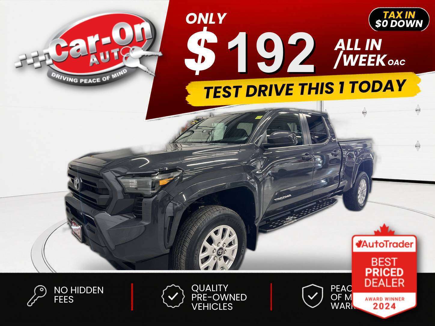 Gray 2024 Toyota Tacoma Pickup Truck  Automatic
