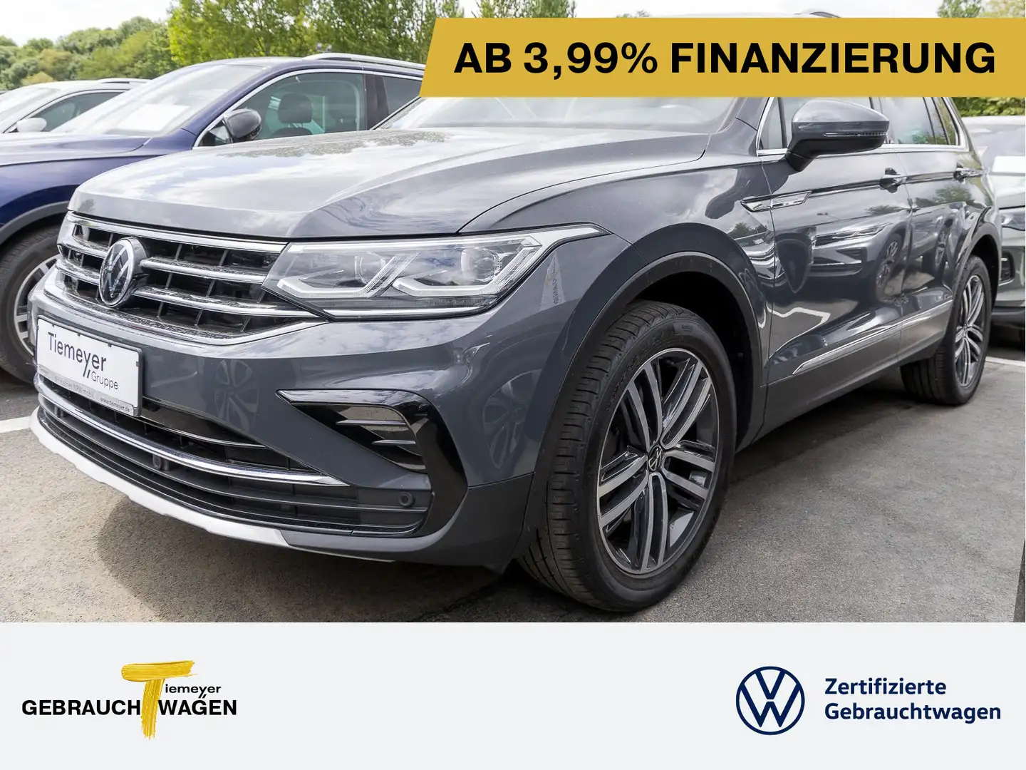 Volkswagen Tiguan 2.0 TDI 4M ELEGANCE LM19 AHK MATRIX R-CAM Grau - 1