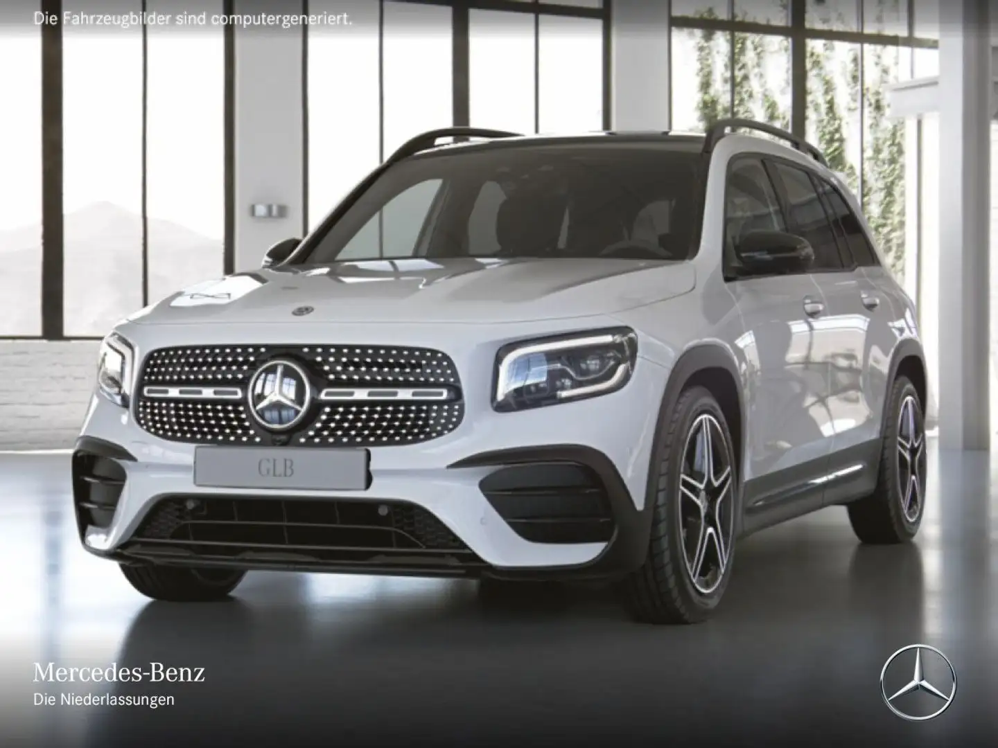 Mercedes-Benz GLB 250 4M AMG+NIGHT+PANO+360°+MULTIBEAM+FAHRASS Weiß - 2