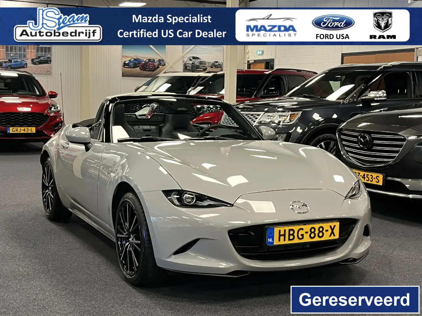 Mazda MX-5 ND Roadster 2.0 SkyActiv-G 184 Exclusive-Line Bose Grijs - 1