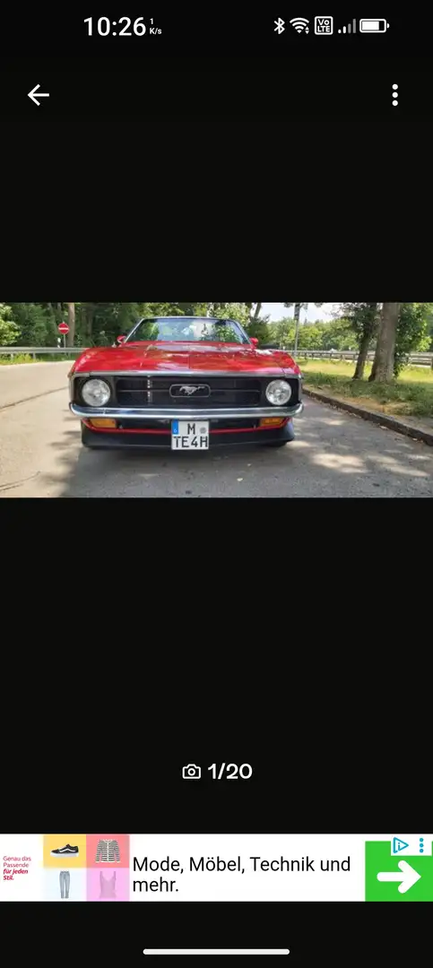 Ford Mustang Convertible Червоний - 1