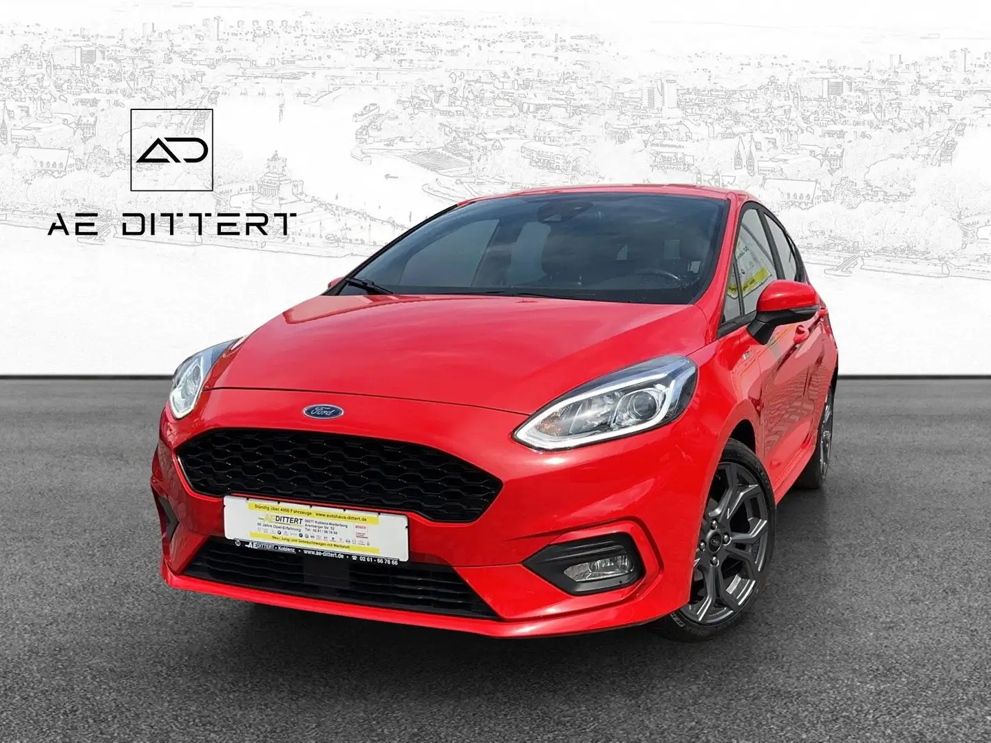 Ford Fiesta ST-Line +Navi+Tempomat+Shz+AndroidApple+ Red - 1
