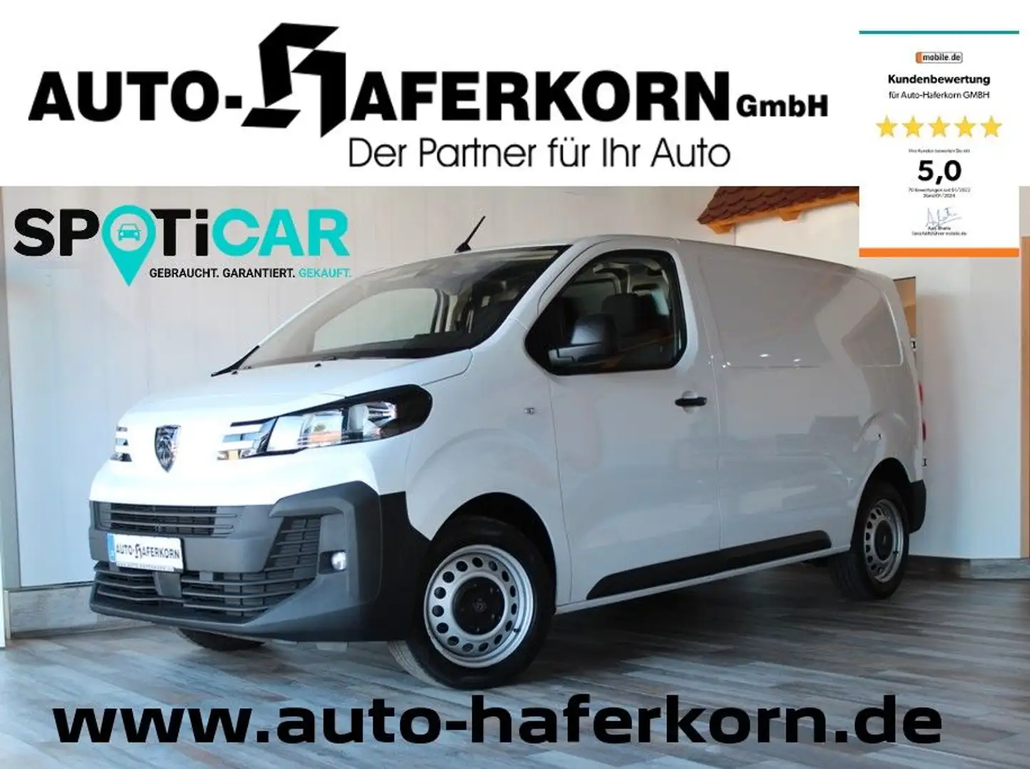 Peugeot Expert KW L2 2.0 BlueHdi 180 EAT8*SZHZ*HOLZBODEN Weiß - 1
