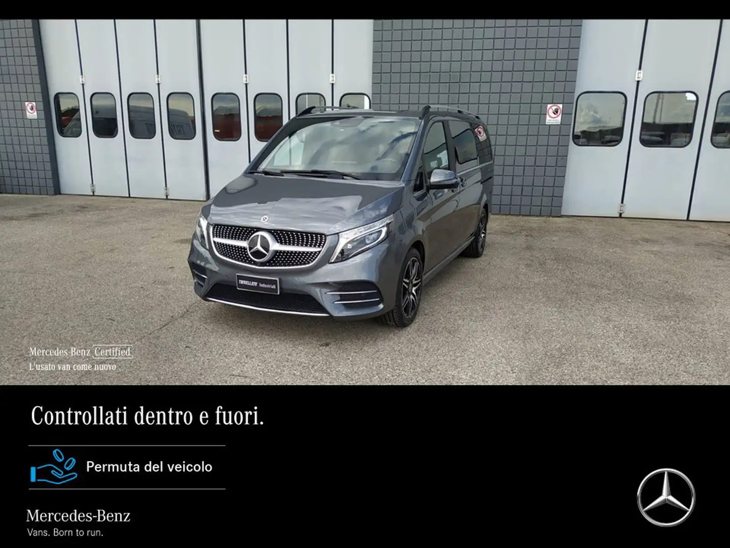 Mercedes-Benz V 250 long 250 d sport auto Grigio - 1