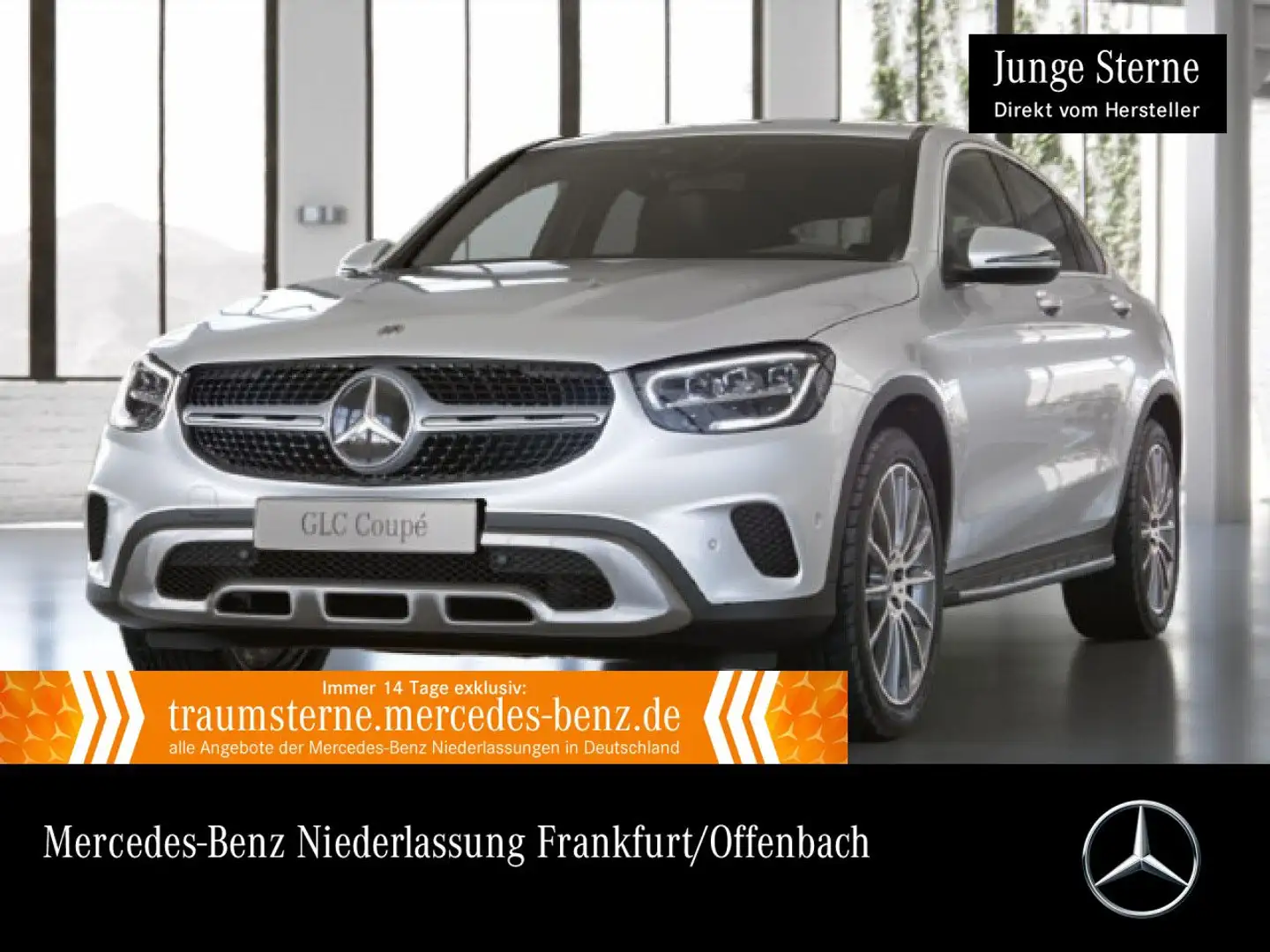 Mercedes-Benz GLC 300 d Coupé 4M AHK+LED+BURMESTER+KAMERA+HUD Weiß - 1