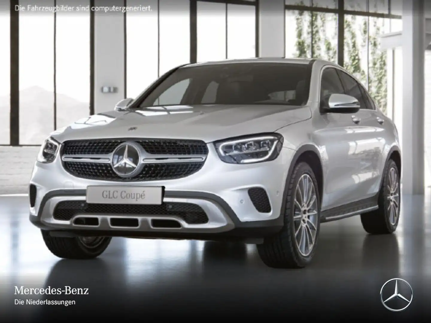 Mercedes-Benz GLC 300 d Coupé 4M AHK+LED+BURMESTER+KAMERA+HUD Weiß - 2