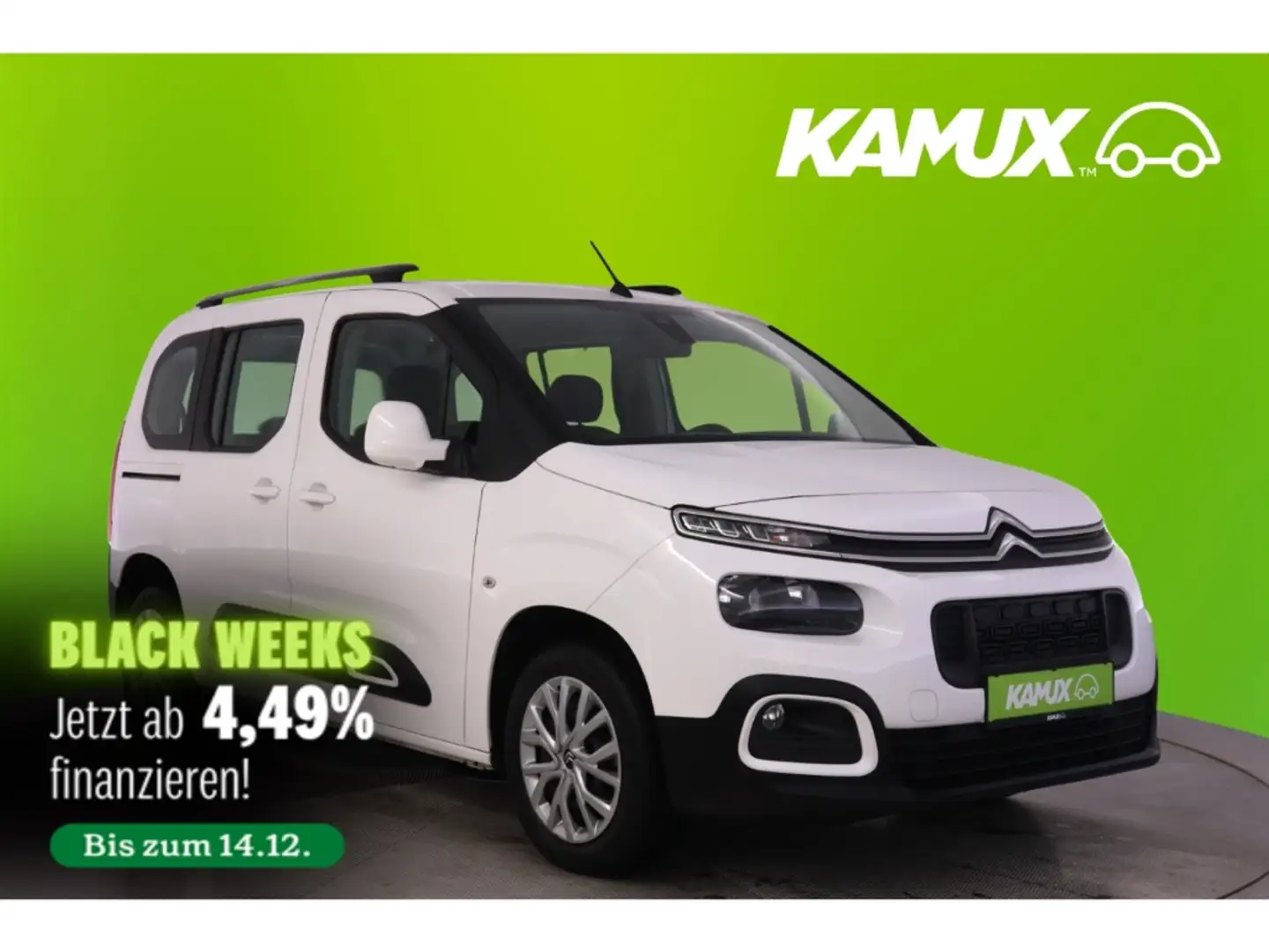 Citroen Berlingo 1.2PureTech 110 Feel M+AHK+PDC+CARPLAY Wit - 1
