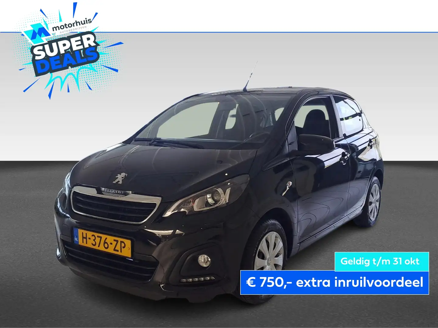 Peugeot 108 1.0 e-VTi 72pk 5D Active Noir - 1