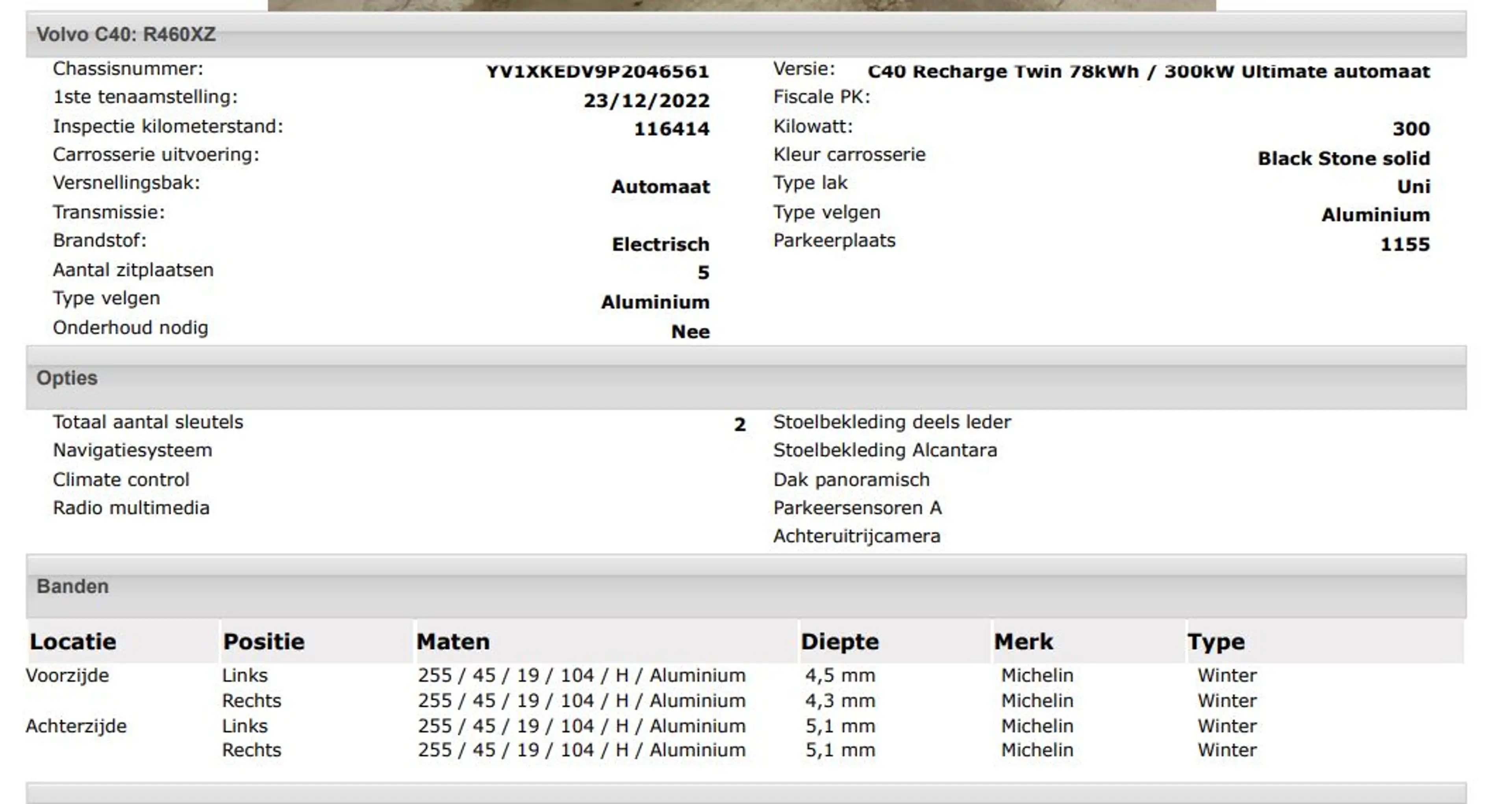 Volvo C40 Recharge Twin 78 kWh / 300KW SOH.94% / NL-Auto / U — photo 14