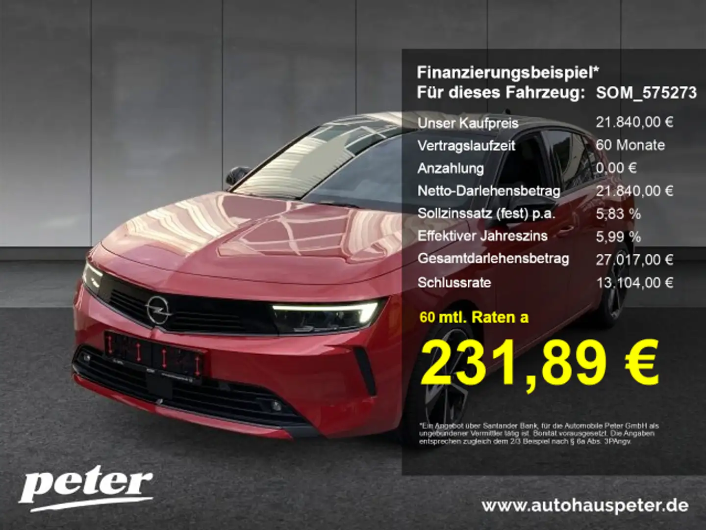 Opel Astra Astra L 1.2 Elegance Keyless LED Rückfahrkamera (M Rot - 1