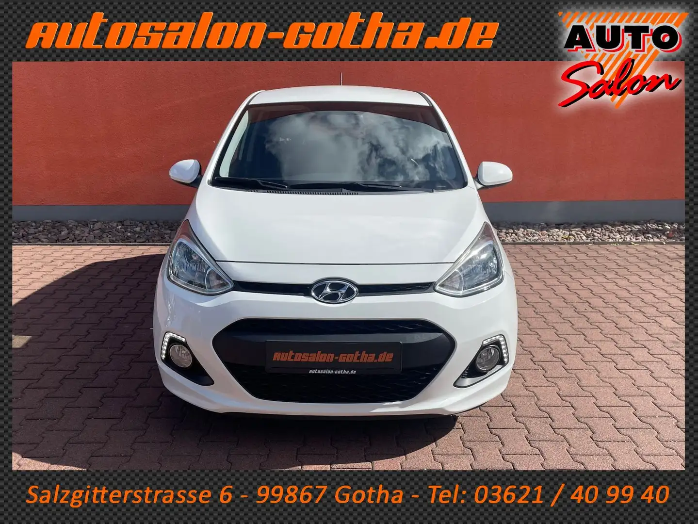 Hyundai i10 Passion KLIMA+SHZG LENKRADHZG TELEFON 2.Hand Blanc - 2