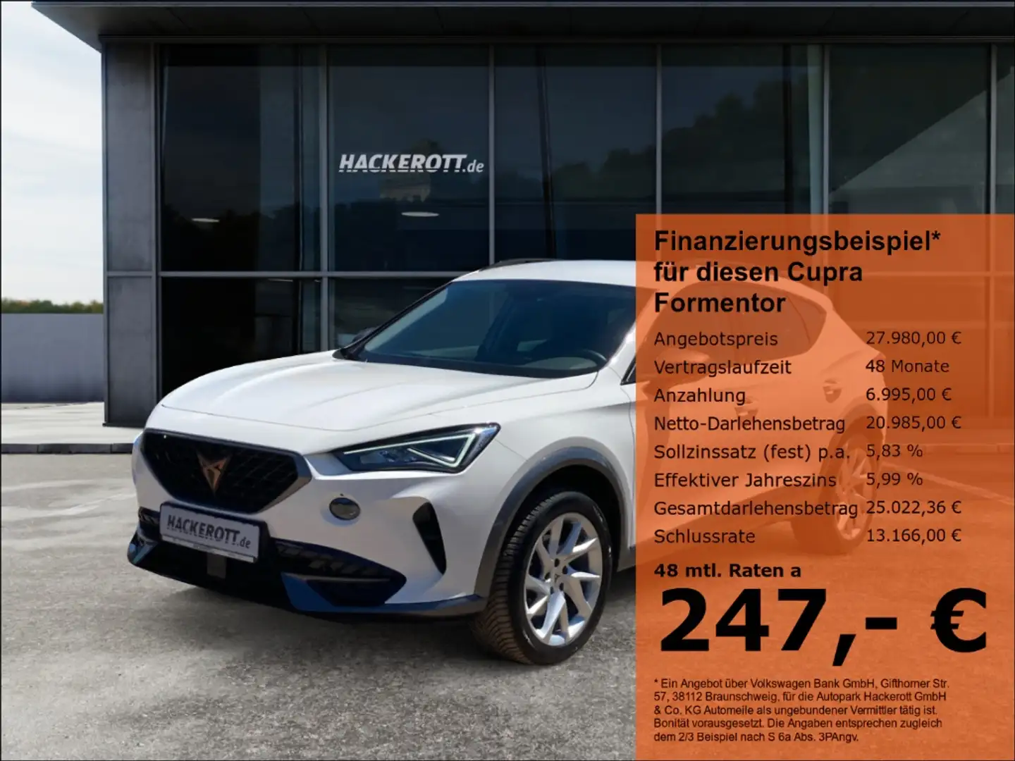 CUPRA Formentor 1.5 TSI DSG Klimaa. ACC Kessy Weiß - 1