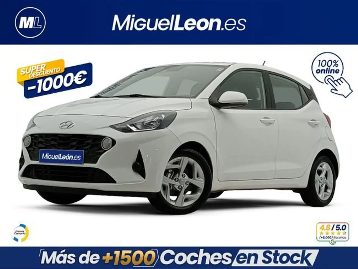 Hyundai i10 1.0 MPI Klass Blanco - 1